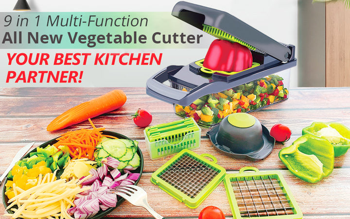 8 In 1 6 Dicing Blades Slicer Shredder