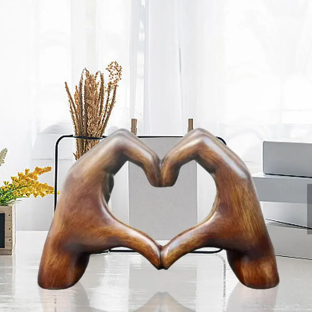 Heart Hands Statue  For Home Decor