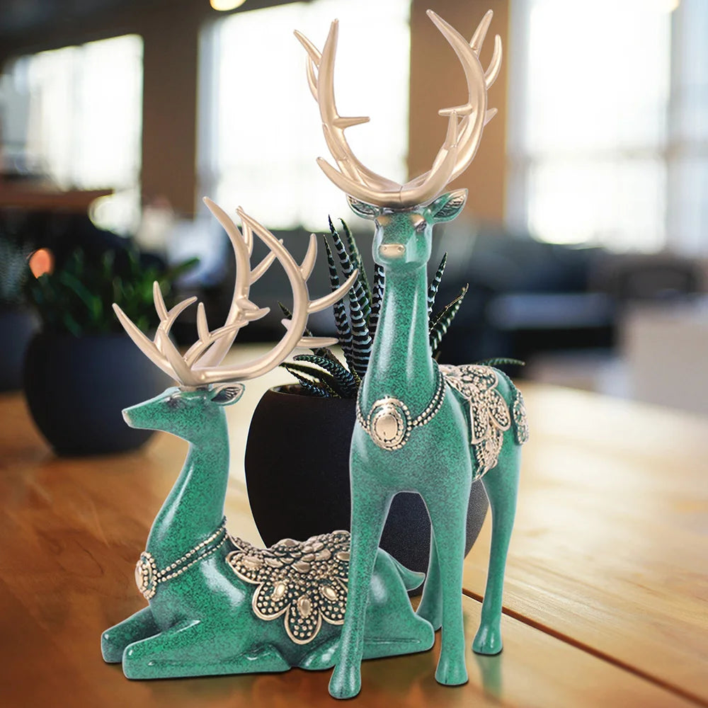 Luxury Large Deer Resin Sculpture