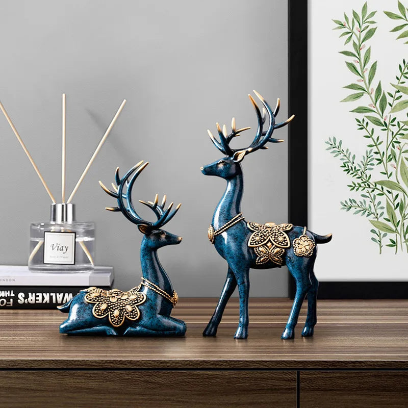 Luxury Large Deer Resin Sculpture