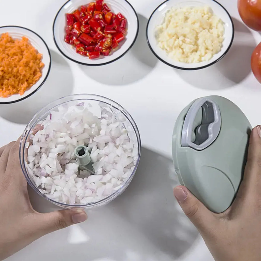 Hand Pull Press Vegetable Chopper