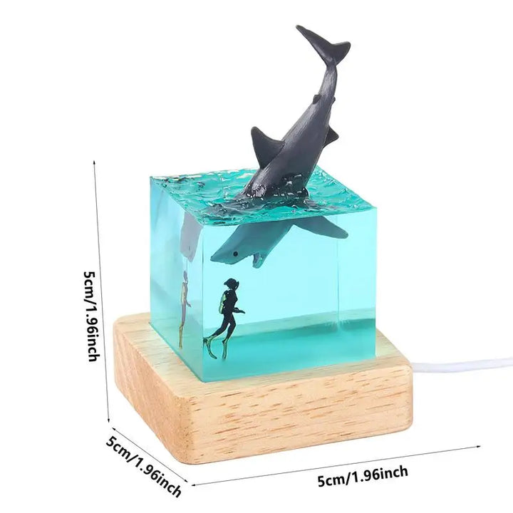 Shark Diver Ocean Ornament