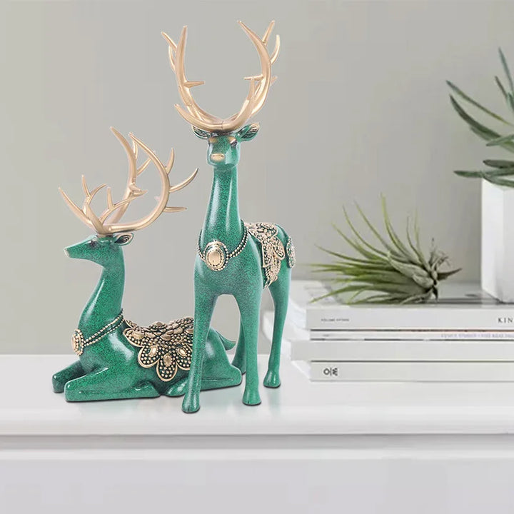 Luxury Large Deer Resin Sculpture