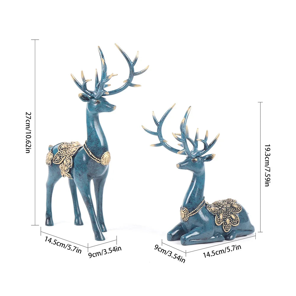 Luxury Large Deer Resin Sculpture