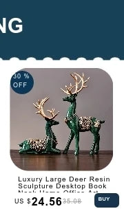 Luxury Large Deer Resin Sculpture