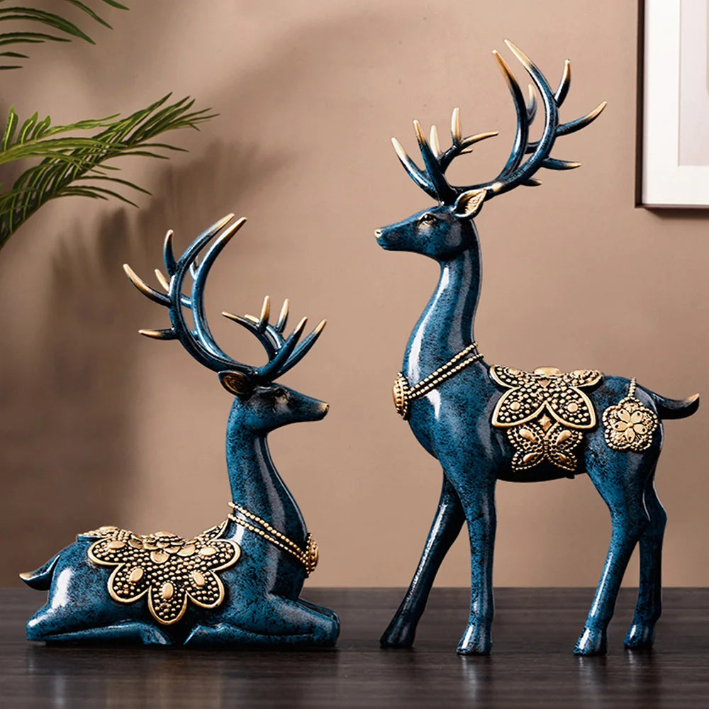 Luxury Large Deer Resin Sculpture