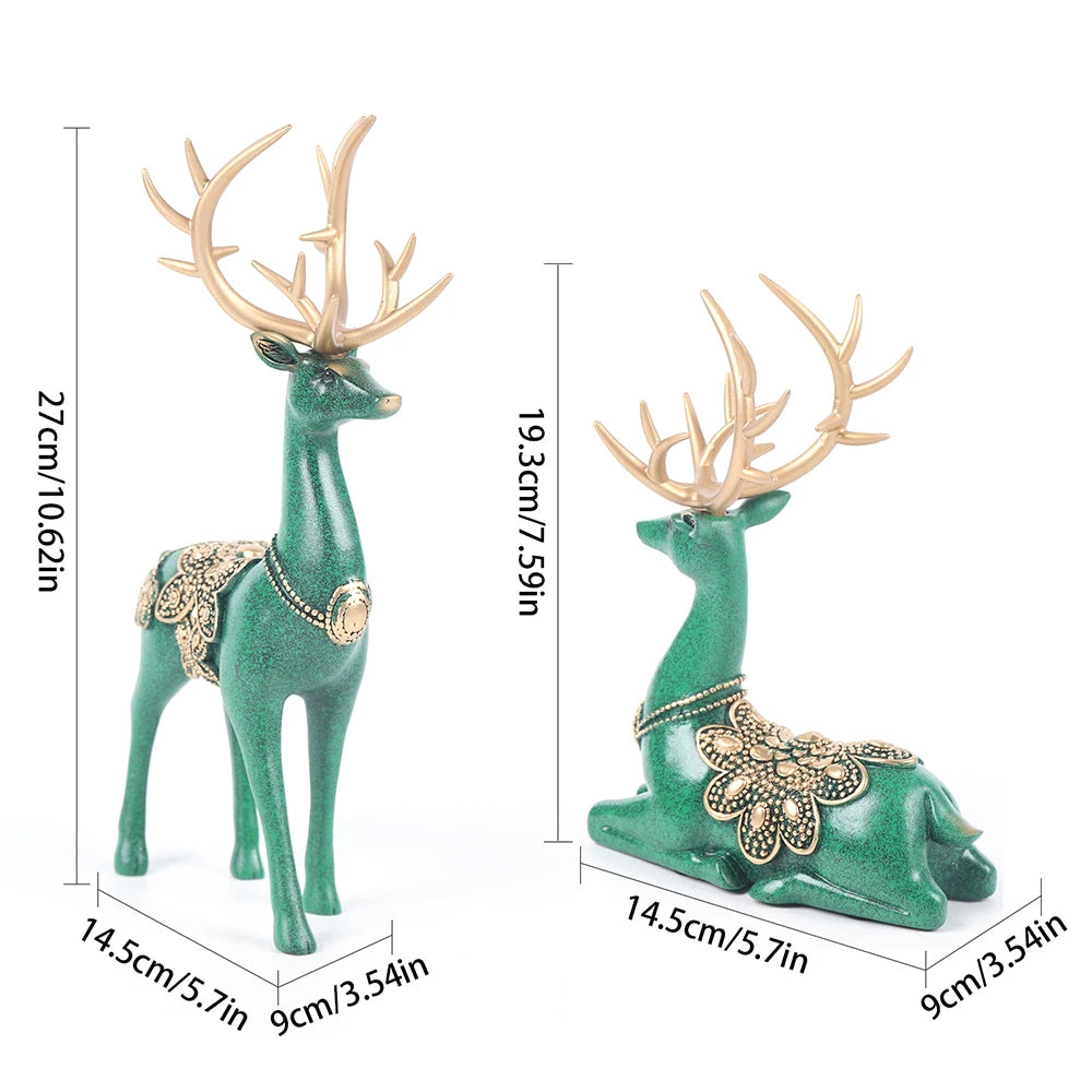 Luxury Large Deer Resin Sculpture