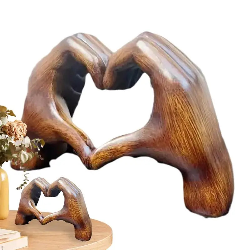 Heart Hands Statue  For Home Decor