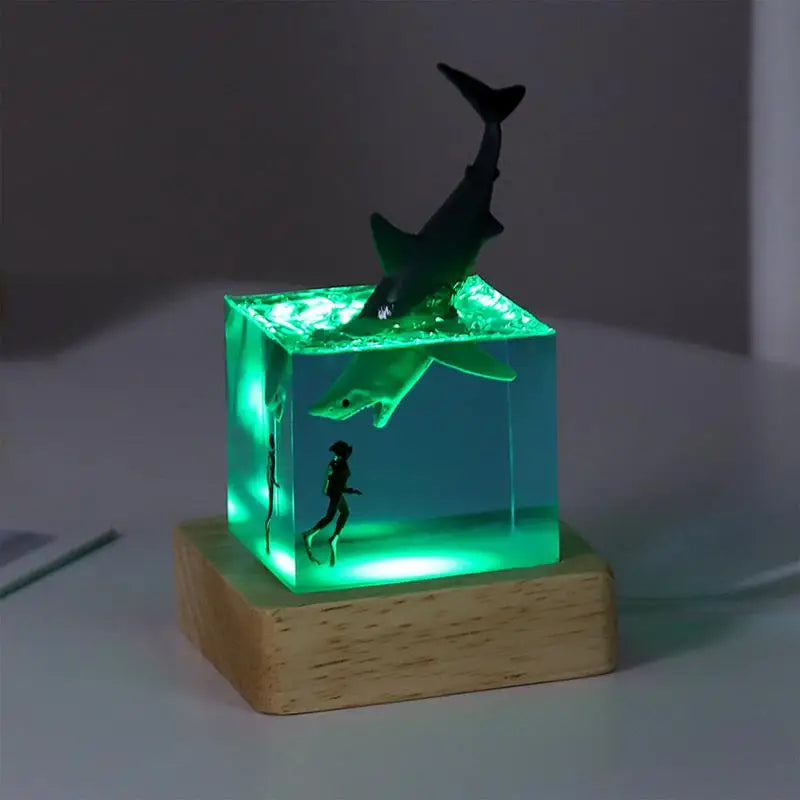 Shark Diver Ocean Ornament