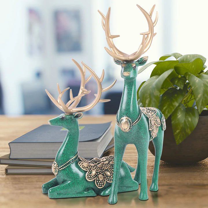 Luxury Large Deer Resin Sculpture