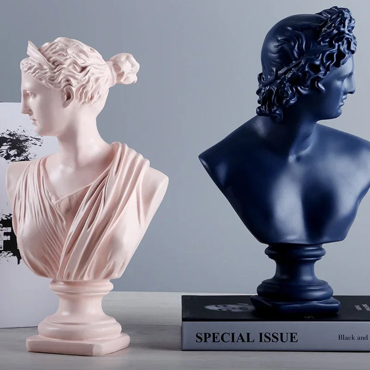 Resin David Venus Head Statues