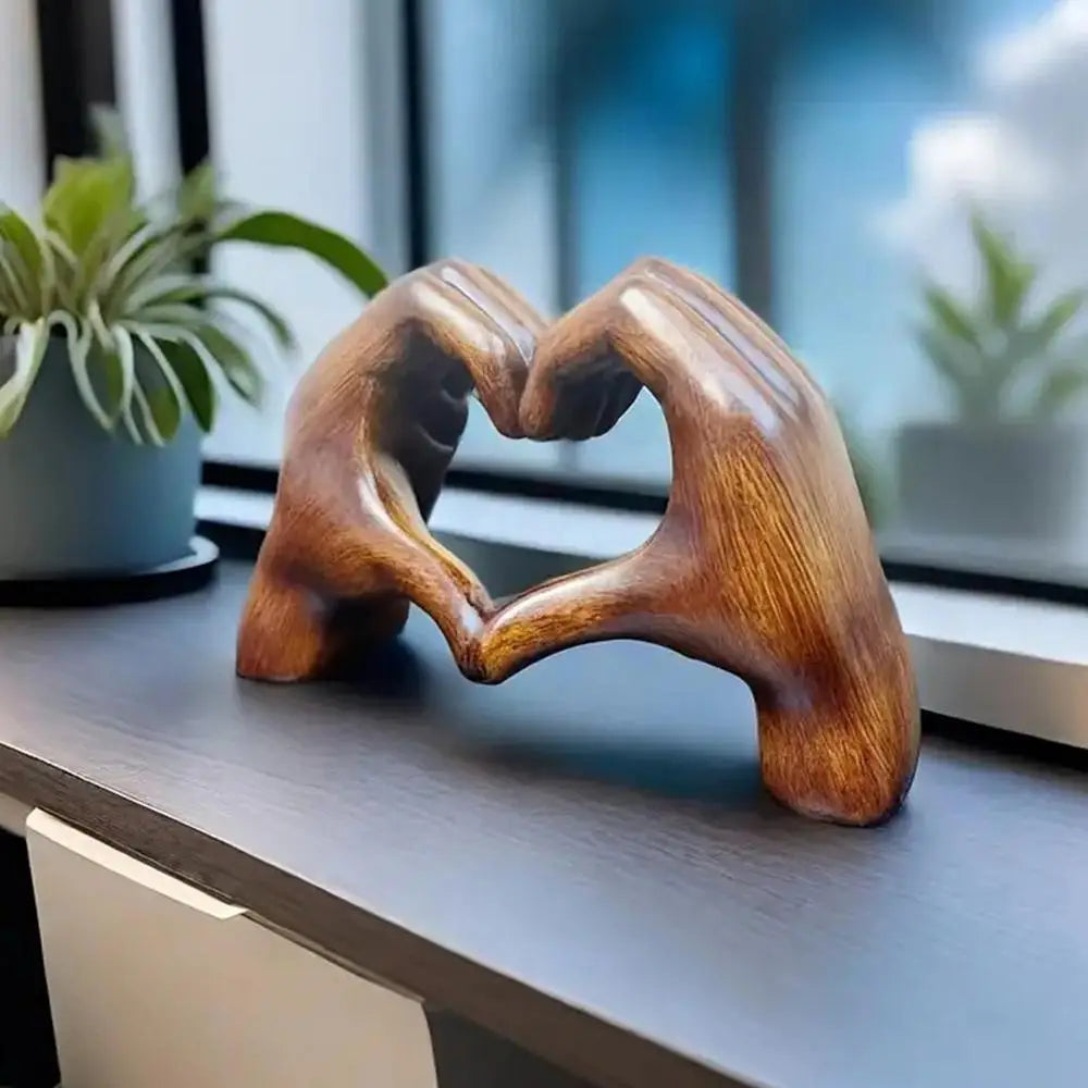 Heart Hands Statue  For Home Decor