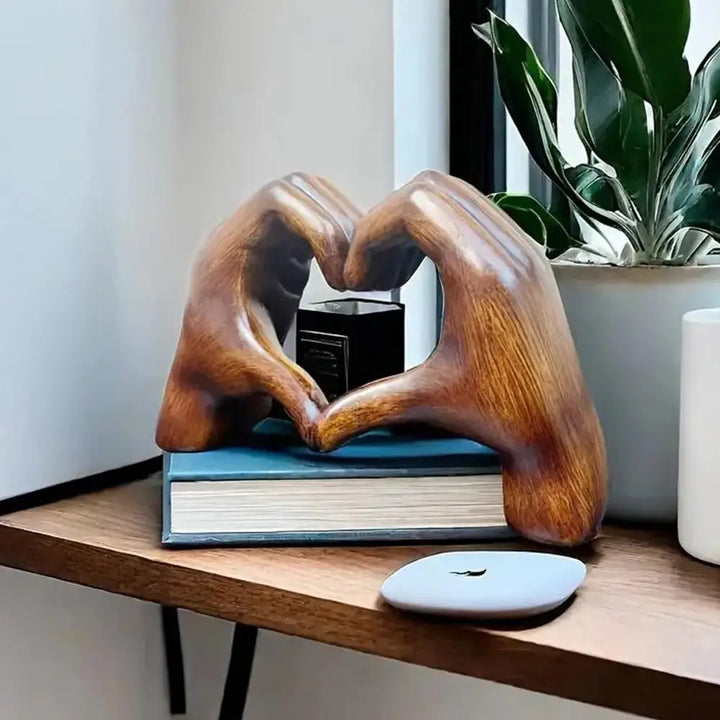 Heart Hands Statue  For Home Decor